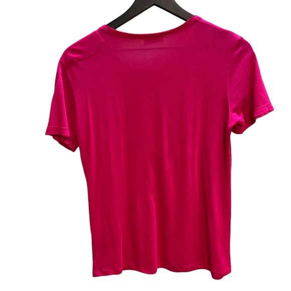 Red Valentino bow knot hot pink lightweight t-shirt - Picture 4 of 7